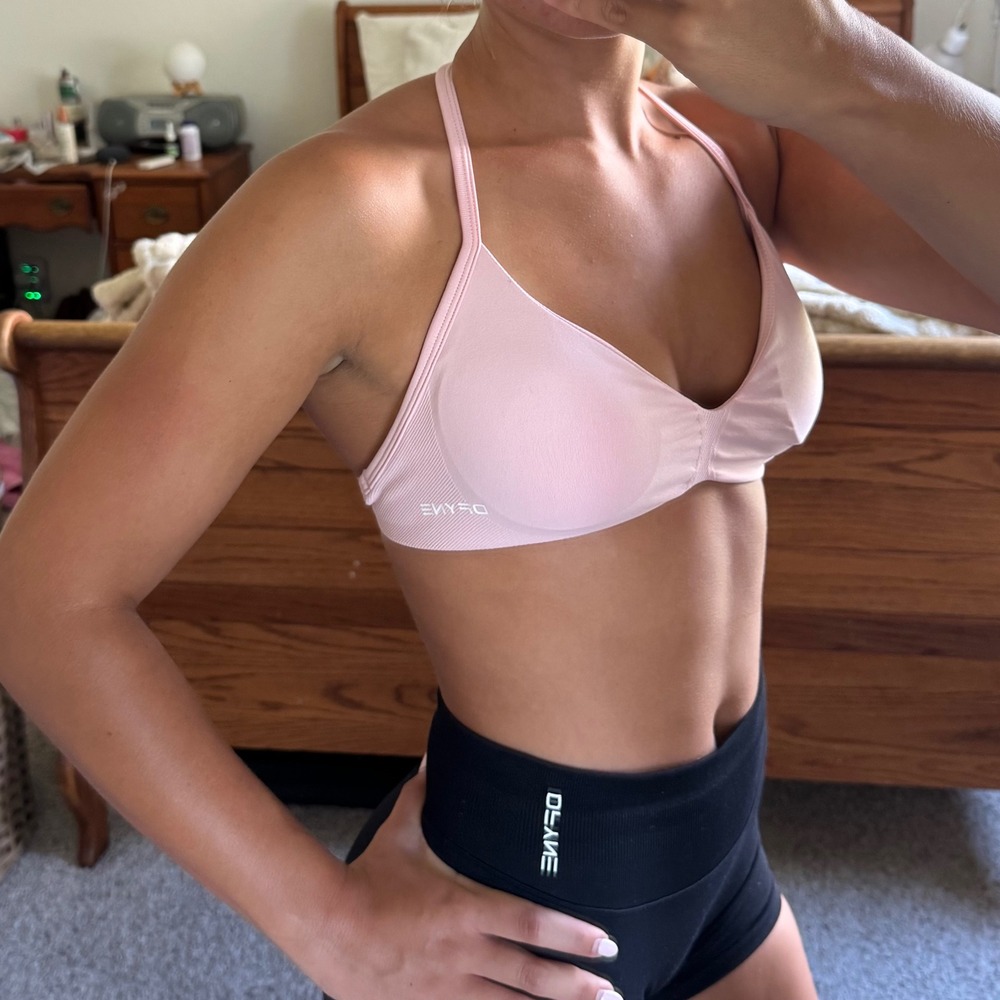 Dfyne impact strappy bra light rose pink small - Picture 3 of 6